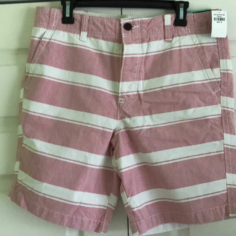 Abercrombie & Fitch Preppy Fit Shorts 34 pink/wht
